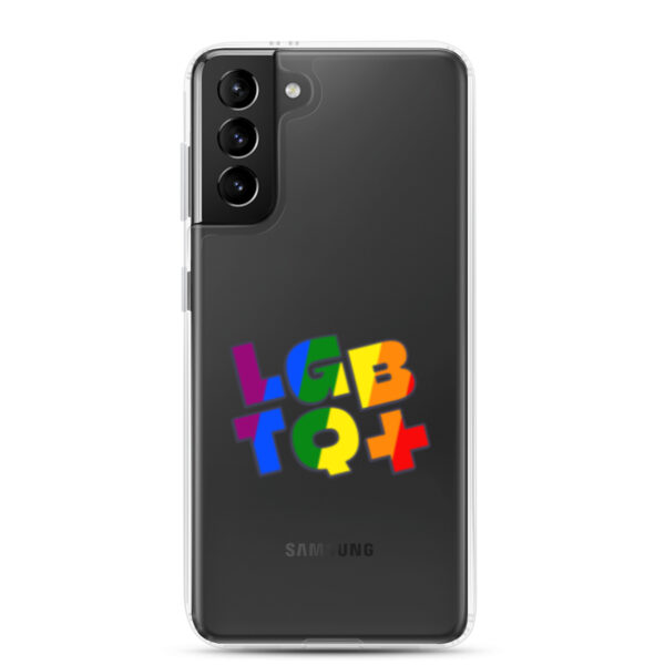 LGBTQ Handyhülle Samsung Galaxy S21–S25 mit Regenbogen-Herz-Motiv