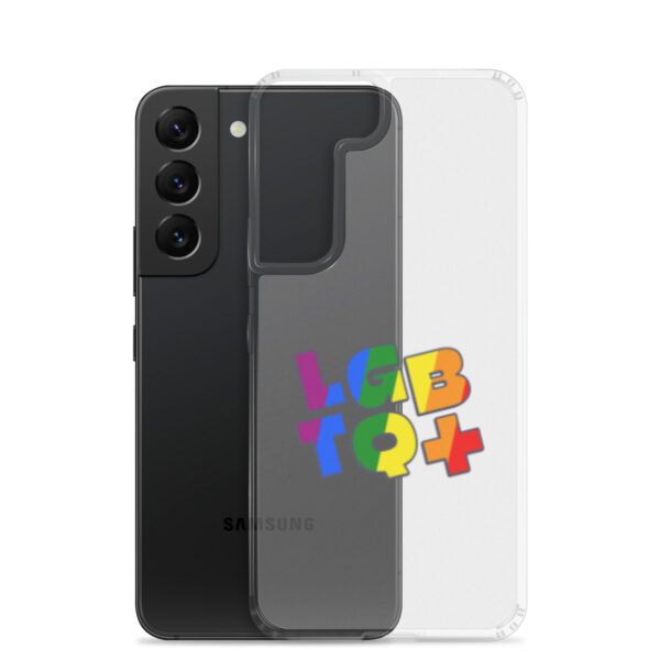 LGBTQ Handyhülle Samsung Galaxy S21–S25 mit Regenbogen-Herz-Motiv