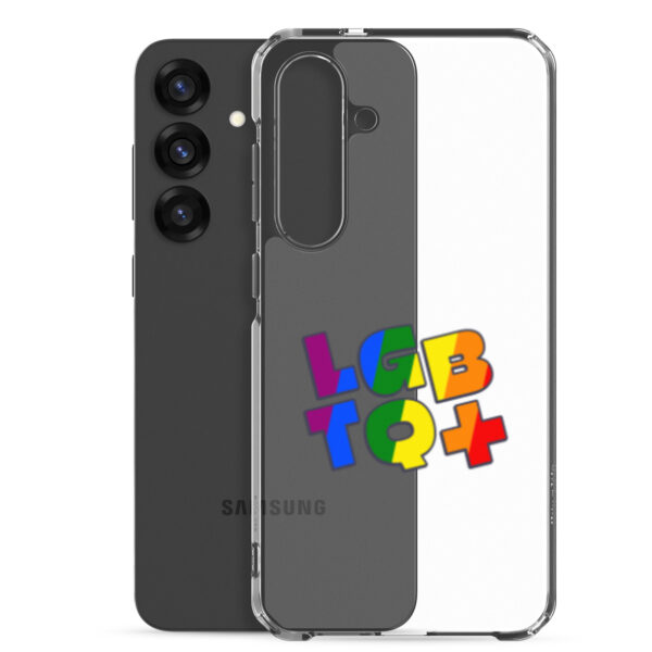 LGBTQ Handyhülle Samsung Galaxy S21–S25 mit Regenbogen-Herz-Motiv