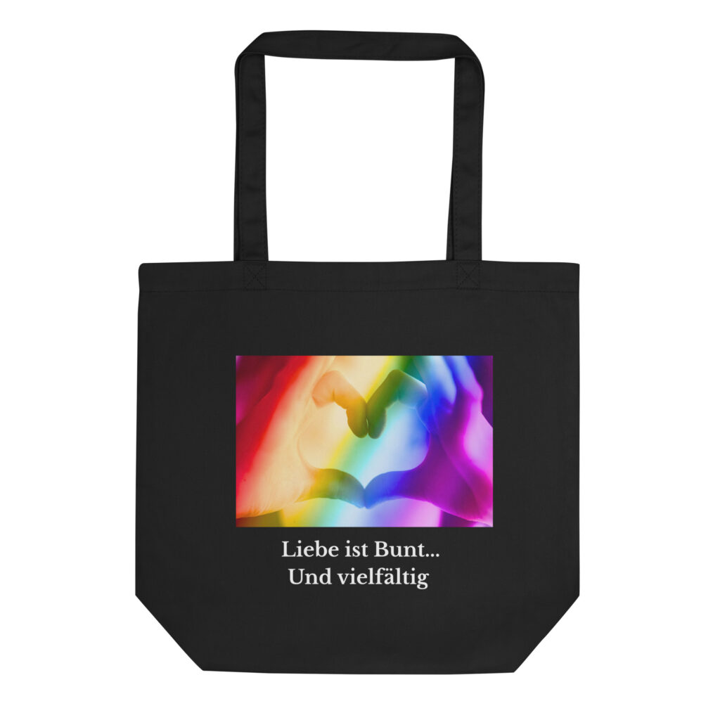 Bio-Stoffbeutel mit Statement – fair, stylisch & stark mit Regenbogenmotiv und Statement-Aufdruck
