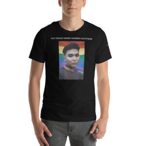 Emotionales Pride-T-Shirt mit Zitat – Ich trage meine Narben sichtbar | LGBTQ WEAR