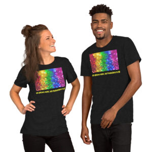 LGBTQ Hoodie mit QR-Code | Ich bin Farbe – Statement 2025 – Unisex-Shirt 2025 mit queerer Botschaft