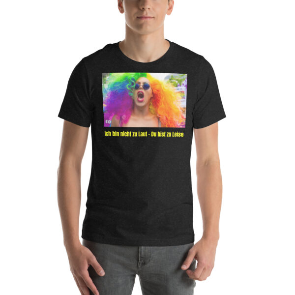 Unisex Pride T-Shirt mit LGBTQ-Statement und Motivaufdruck