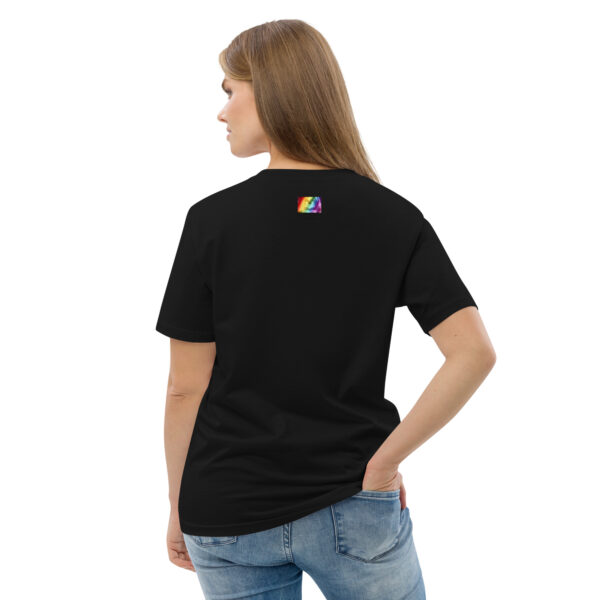 LGBTQ+ Shirt in Regenbogenfarben – Bio T-Shirt Unisex Schwarz 2025 – Bild 4