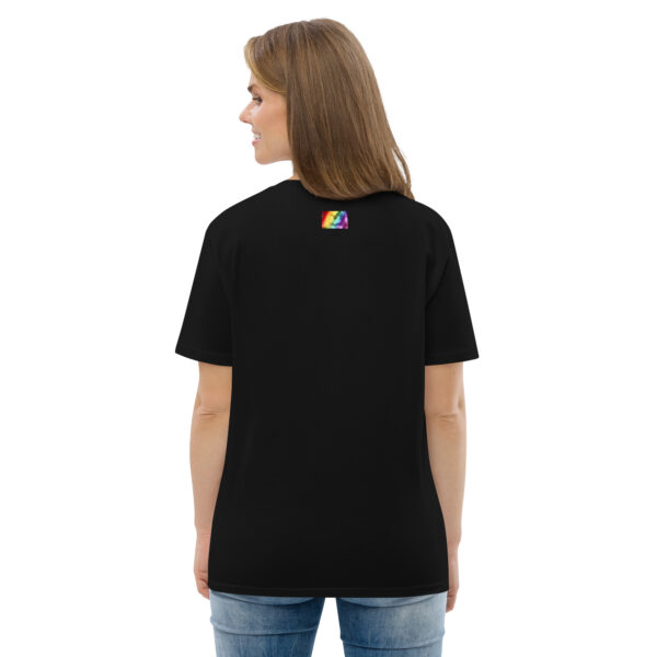 LGBTQ+ Shirt in Regenbogenfarben – Bio T-Shirt Unisex Schwarz 2025 – Bild 3