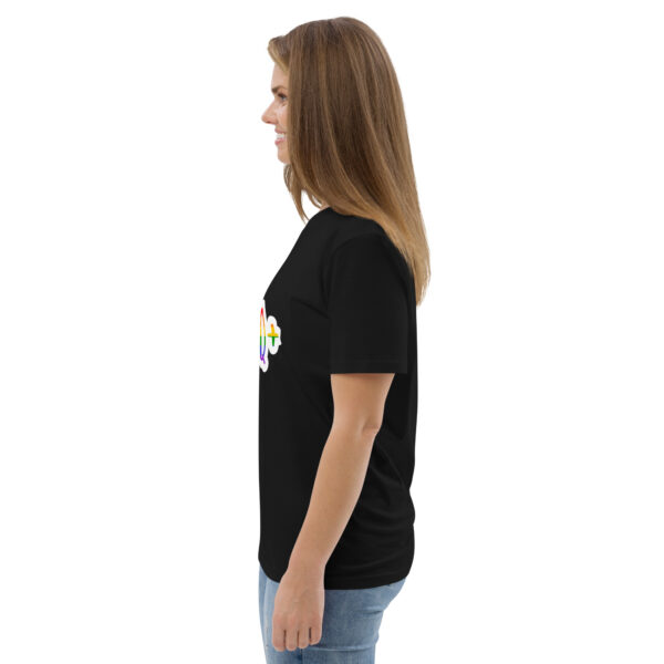 LGBTQ+ Shirt in Regenbogenfarben – Bio T-Shirt Unisex Schwarz 2025 – Bild 8