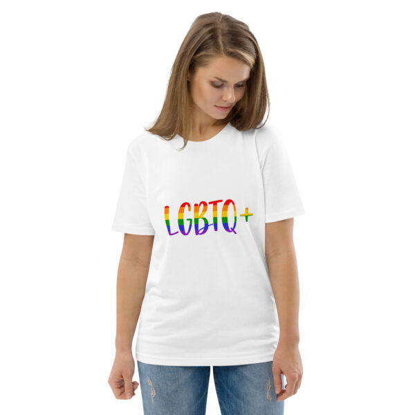 LGBTQ+ Shirt in Regenbogenfarben – Bio T-Shirt Unisex Schwarz 2025 – Bild 12